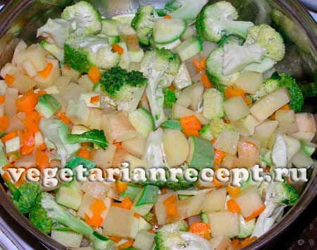Приготовление овощного рагу