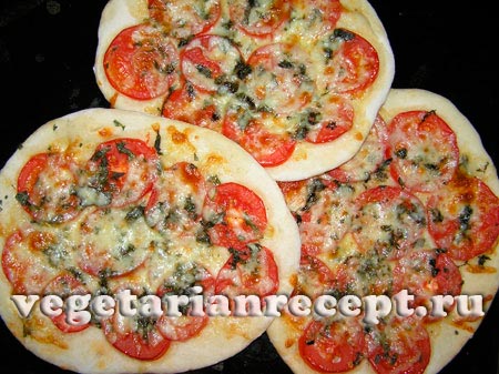 Пицца тонкая вегетарианская