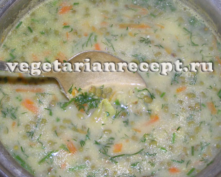 Вегетарианский суп из маша