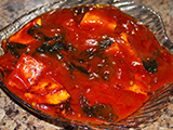 вегетарианская рыба в томате