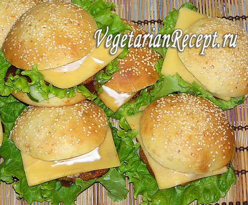 Вегетарианские гамбургеры (фото)