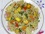 Рис с овощами и сыром (рецепт)