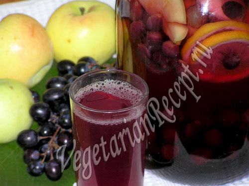 Компот из винограда и яблок на зиму: вкусный рецепт с фото