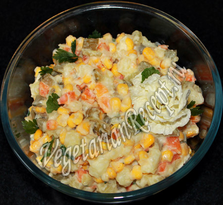 картофельный салат с солеными огурцами рецепт