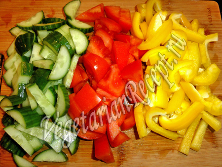 свежие овощи для салата