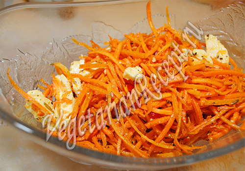корейская морковка с сыром