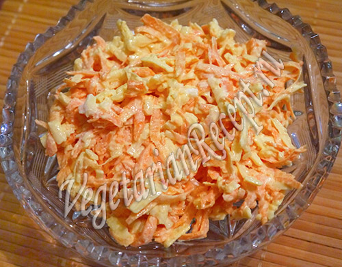 салат из моркови и сыра