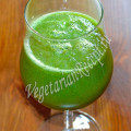зеленый коктейль из киви, огурцов