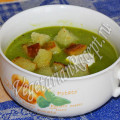 суп пюре из зеленого горошка