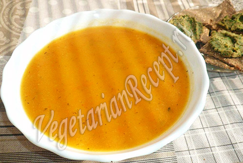 рецепт морковного супа пюре