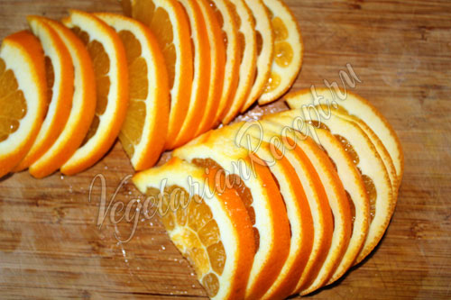 Нарезанный апельсин