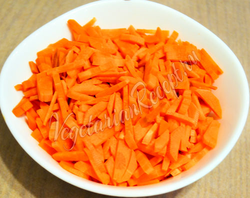 Порезанная морковь