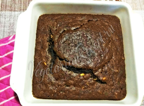 Шоколадный кабачковый пирог