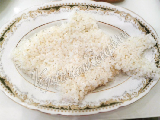 Выложить рис в виде рыбки
