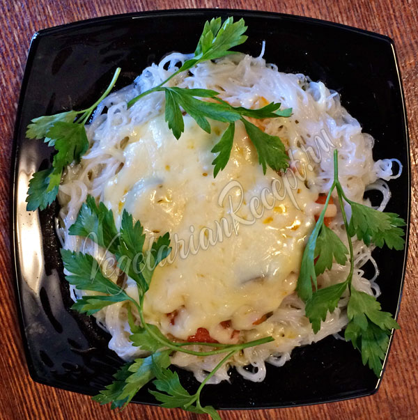 Фото - рисовая лапша с овощами