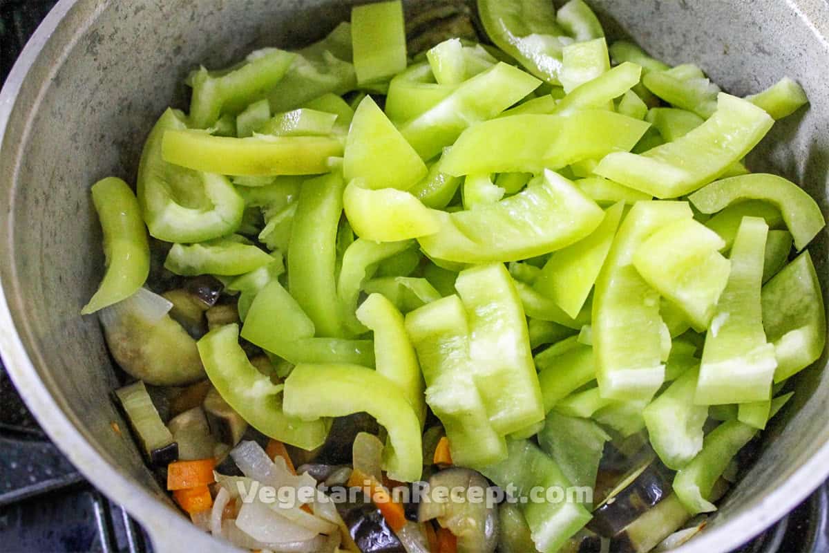 Нарезанный перец для Десяточки